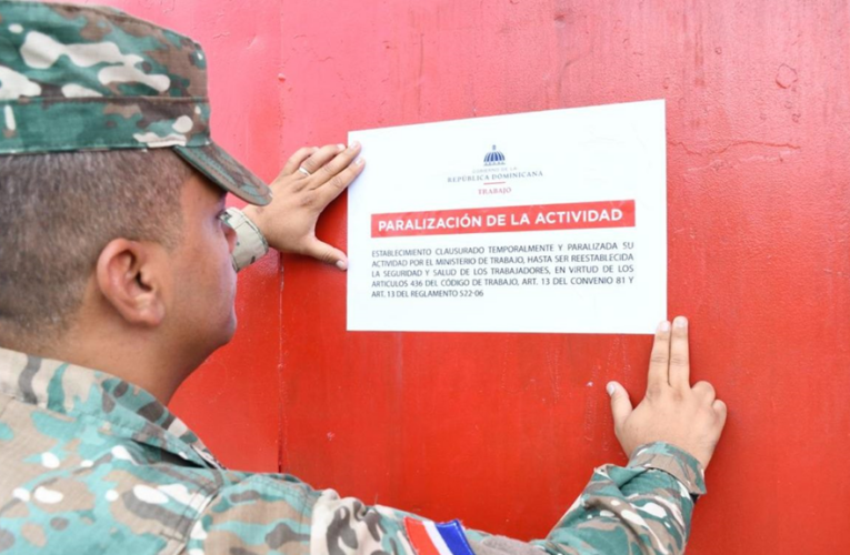 Trabajo paraliza 11 empresas por peligro de seguridad y salubridad